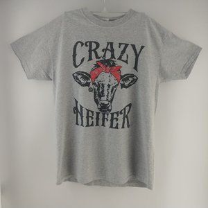 Crazy Heifer Girlie Girl T Shirt  Size M